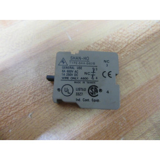 Shan-Ho SHA-S801B Contact Block SHAS801B - New No Box
