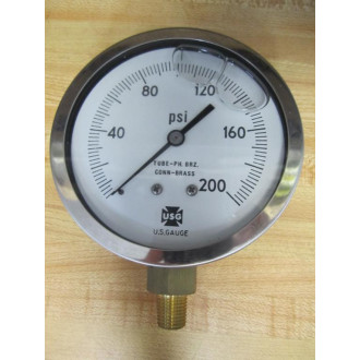 USG MAP0111511 Liquid Filled Gauge 0-200 PSI - New No Box