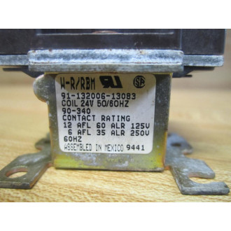 White-Rodgers 91-132006-13083 Relay  90-340 - New No Box