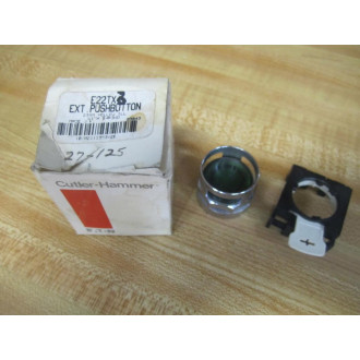 Cutler Hammer E22TX3 Eaton Extended Head PB WShroud Green