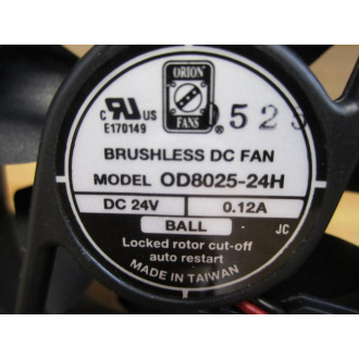 Orion OD8025-24HB Brushless DC Fan OD8025-24H 0.12A
