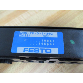 Festo MUH-ZP-D-2-24G Plate 34931 - New No Box