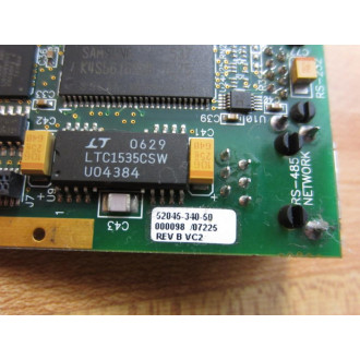 Schneider 52045340 RS-485 Network Board 52045339 Rev B - Used