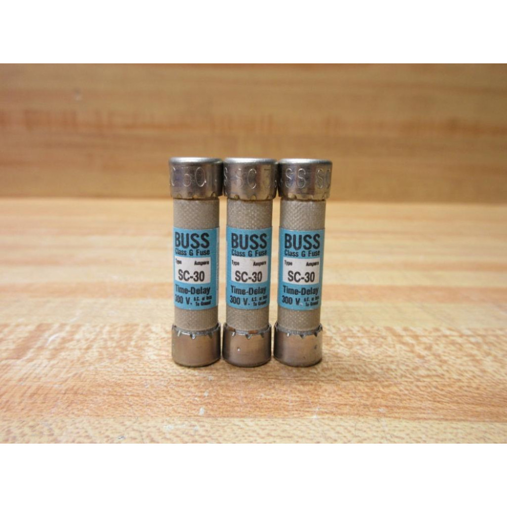 Buss SC-30 Bussmann Fuse Cross Ref 1BW85 (Pack of 3) - New No Box