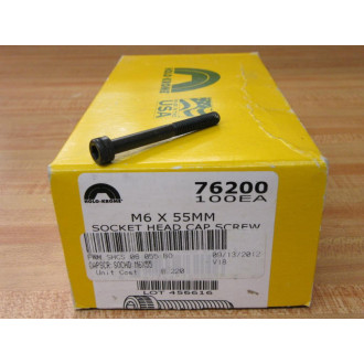 Holo-Krome 76200 Socket Head Cap Screw M6 X 55MM (Pack of 91) - New No Box