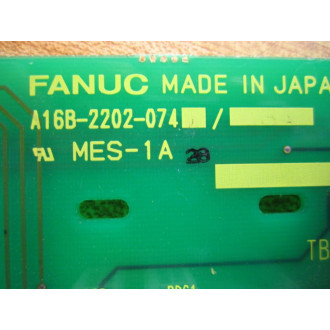 Fanuc A16B-2202-074 Board Non-Refundable - Parts Only
