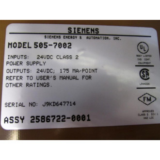 Siemens 505-7002 TI High Speed CounterEncoder Mod 5057002 - Used