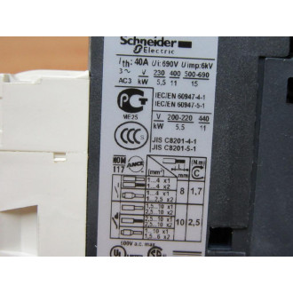 Schneider Electric LC1D25T7 Contactor
