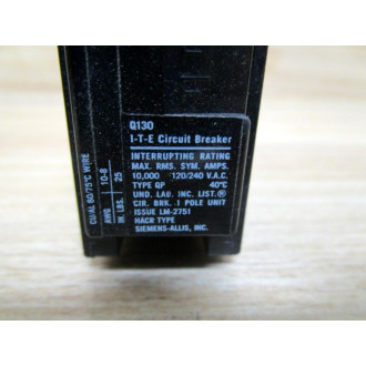 Siemens ITE Q130 Circuit Breaker 30A Q130 (Pack of 6)