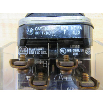 Allen Bradley 800T-KC1B Push Button 800TKC1B Black - Used
