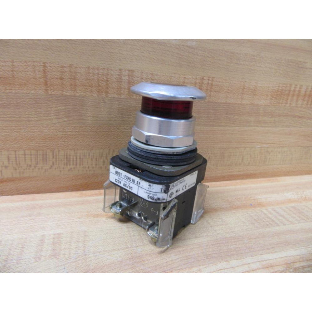 Allen Bradley 800T-FXNQ10 A7 Red Button Red. - Used