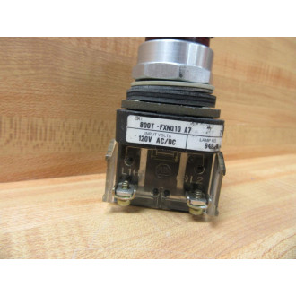Allen Bradley 800T-FXNQ10 A7 Push Pull Switch W800T-XA7, 800T-Blank - Used