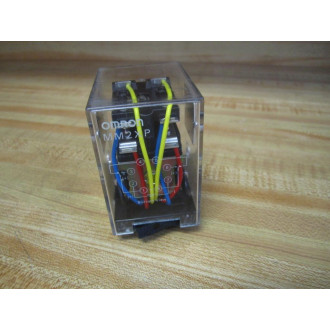 Omron MM2XP Relay MM2XP-DC24 Chipped Bottom Latch - New No Box