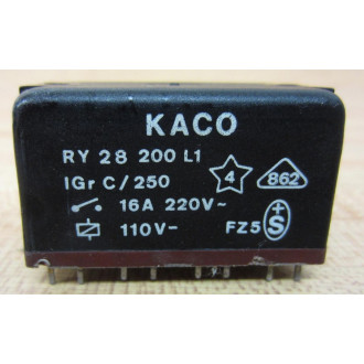 Kaco RY 28 200 L1 Relay RY28200L1 - New No Box