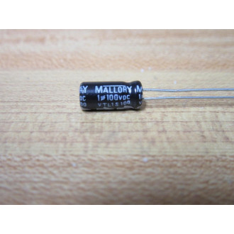 Mallory VTL1S100 Capacitor 1µF 100 V Dc Black (Pack of 5) - New No Box