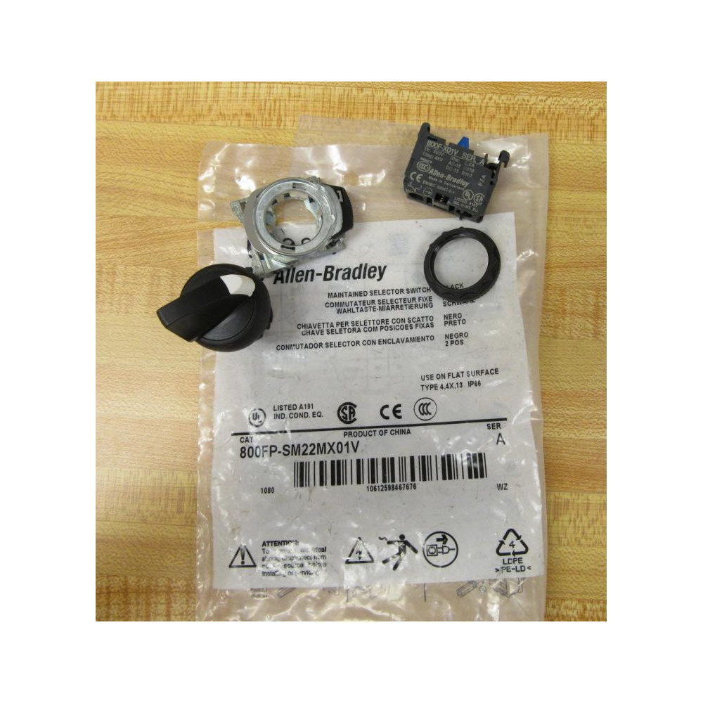 Allen Bradley 800FP-SM22MX01V Selector Switch 800FPSM22MX01V