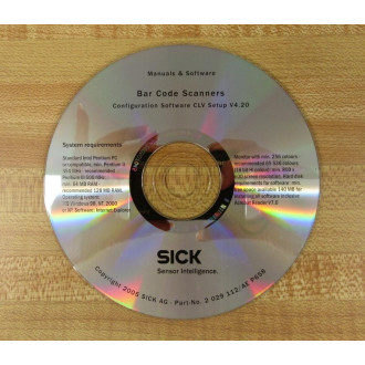 Sick 2 029 112AE P658 Software 2029112AEP658 - Used