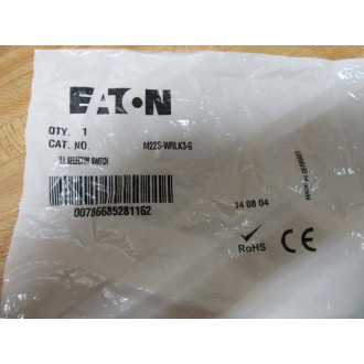 Eaton M22S-WRLK3-G Cutler Hammer Illum. Selector Switch M22SWRLK3G