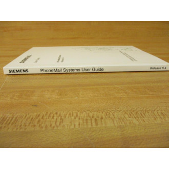 Siemens G341-1728-01 Phone Mail System Guide 6.4 G341172801 - New No Box