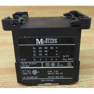 Moeller DIL0AM Starter DIL-0-AM 230V 50Hz 240V 60Hz Coil
