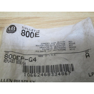 Allen Bradley 800EP-G4 Red Flush Button 800EPG4