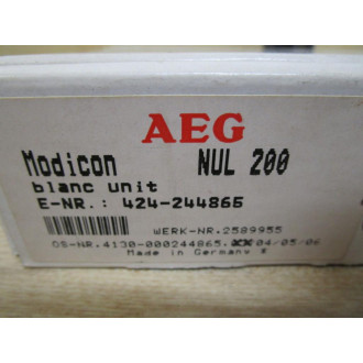 AEC 4.13E+12 AEG Modicon 4130-042.244865 Blank Automation Unit