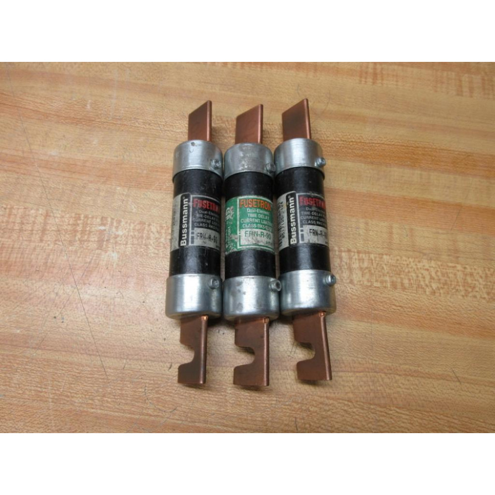 Buss FRN-R-90 Bussmann Fuse Cross Ref 6A830 (Pack of 3) - New No Box