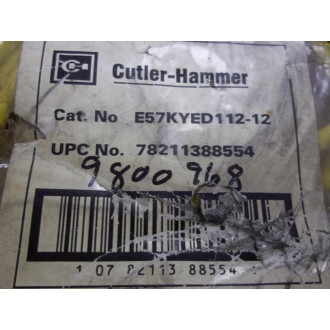 Cutler Hammer E57KYED112-12 Eaton Cordset 3 Wire - New No Box