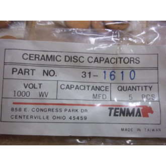 Tenma 31-1610 Ceramic Disc Capacitors (Pack of 20)