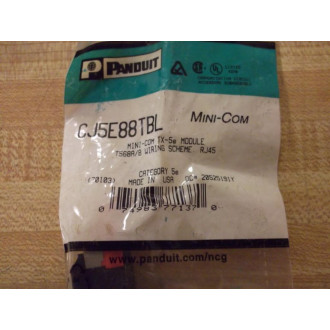 Panduit CJ5E88TBL Modular Jack (Pack of 2)