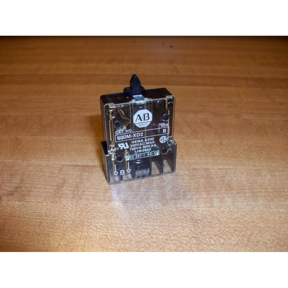 Allen Bradley 800M-XD2 Contact Block 800MXD2 - New No Box
