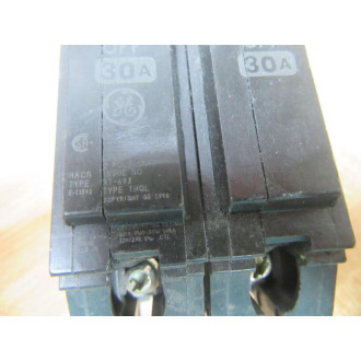 General Electric THQL2130 Circuit Breaker GE 2P 30A - Used