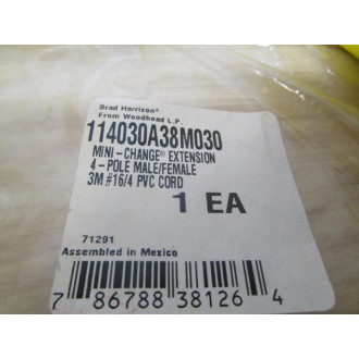 Brad Harrison 114030A38M030 Cordset