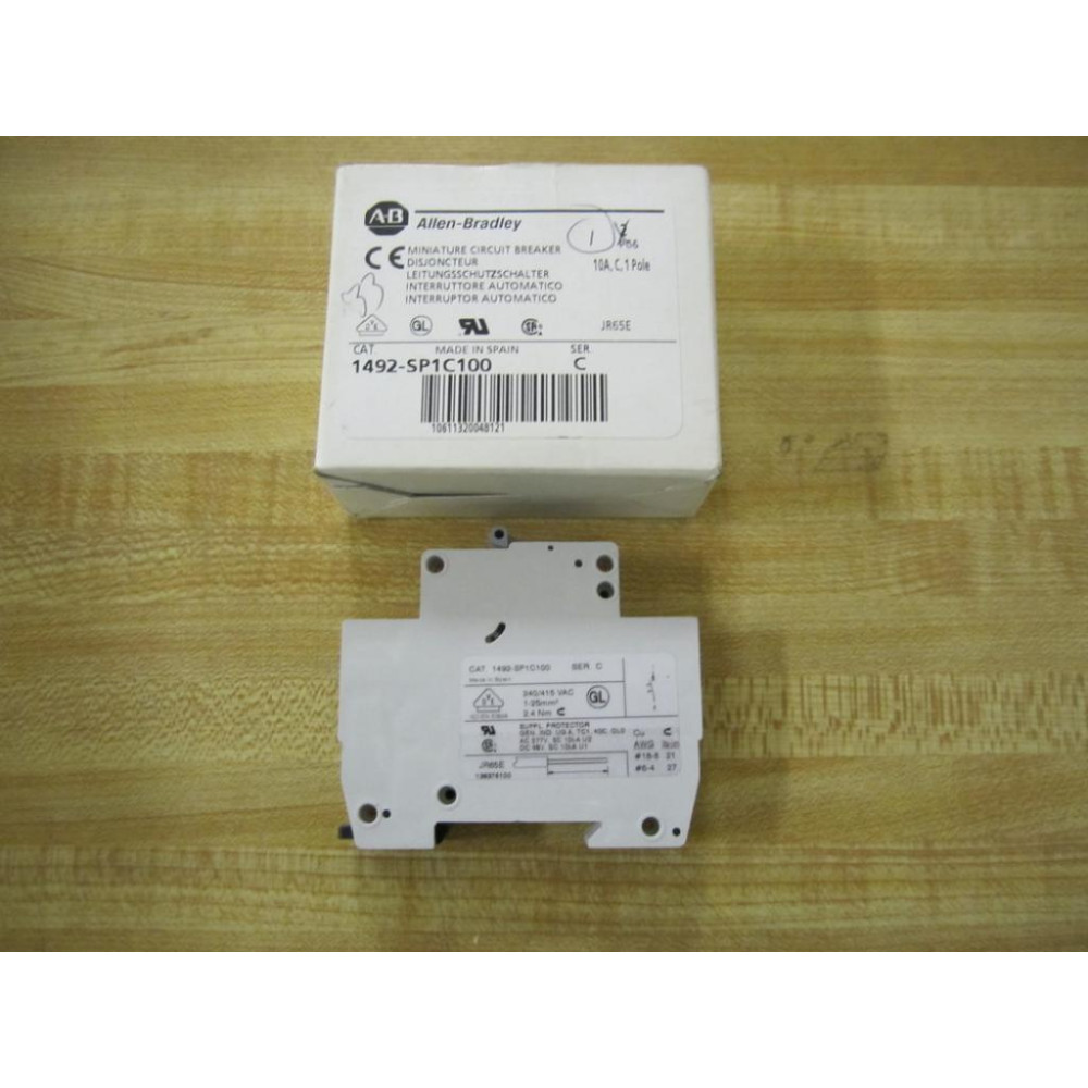 Allen Bradley 1492-SP1C100 Circuit Breaker 10 Amp 1492SP1C100