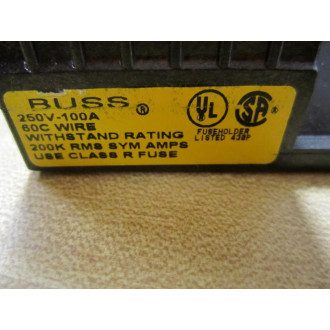 Bussmann R25100-1COR Buss Fuse Block - New No Box