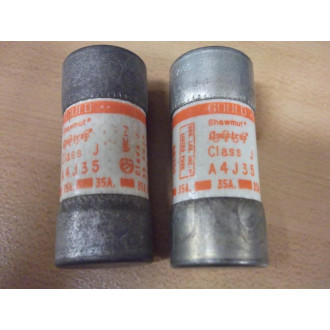 Amp-Trap A4J35 Ferraz Shawmut Fuse Gould (Pack of 2) - Used