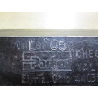 Parker VCL8P05A 12 Inch Check Valve - Used