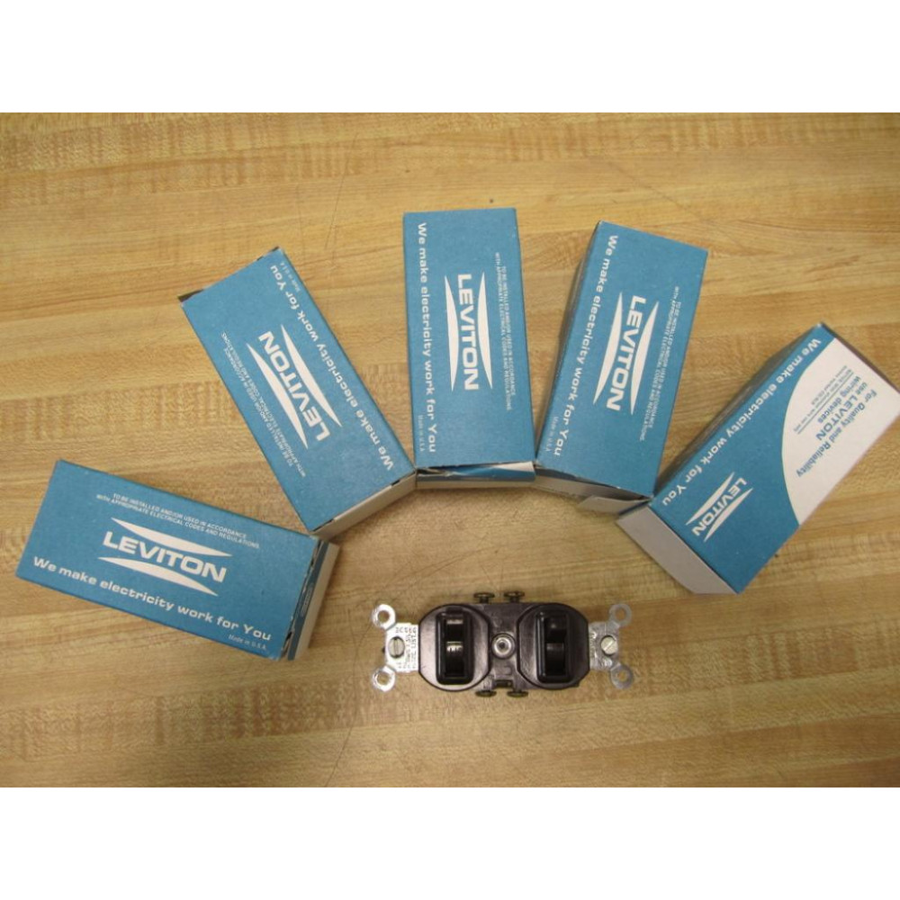 Leviton 5244 Single Pole Switches (Pack of 5)
