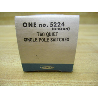 Leviton 5244 Single Pole Switches (Pack of 5)