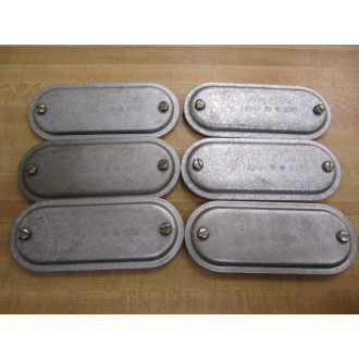 Appleton 570 Wedge-Lok Conduit Cover (Pack of 6) - New No Box