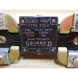Square D 9007 BO-3 Snap Switch for Limit Switch (Pack of 2) - Used