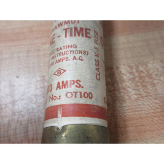 Gould Shawmut Ferraz Mersen OT-100 Fuse OT100 (Pack of 2) - Used