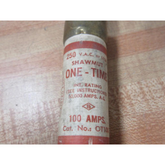 Gould Shawmut Ferraz Mersen OT-100 Fuse OT100 (Pack of 2) - Used