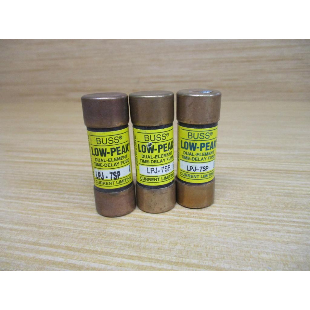 Bussmann LPJ-7SP Current Limiting Fuse LPJ7SP (Pack of 3) - New No Box