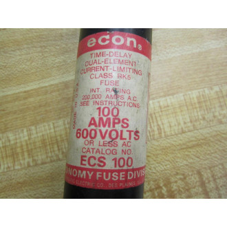 Econ ECS 100 Time-Delay Fuse ECS100 - New No Box