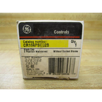 General Electric CR104PSG32B 3 Position Selector Switch
