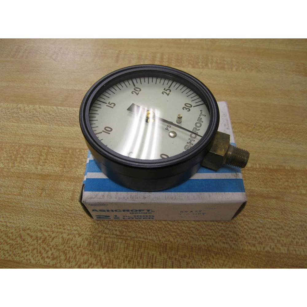 Ashcroft 1000 Gauge 30 PSI18" NPT