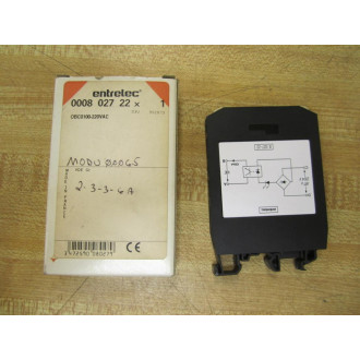 Entrelec OBC0100-220VAC Optocoupler Terminal Block 0008 027 22
