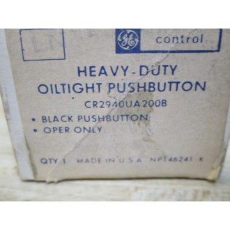 GE General Electric CR2940UA200B Oil Tight Push Button