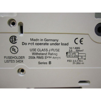 Allen Bradley 1492-FB1J30-L Fuse Holder Series B - Used